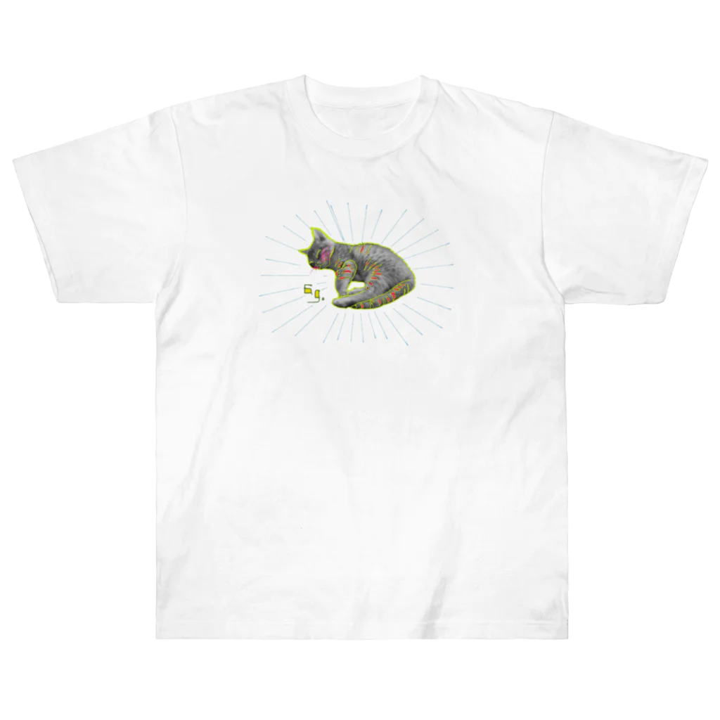 毎日ロクちゃんの毎日ロクちゃん オヒルネ Heavyweight T-Shirt