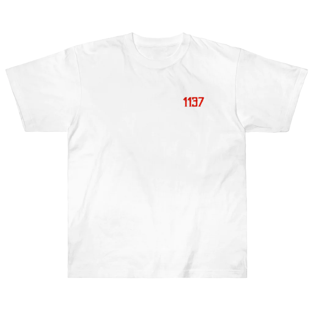 Super Sauna StyleのSAUNER1137 Red Heavyweight T-Shirt