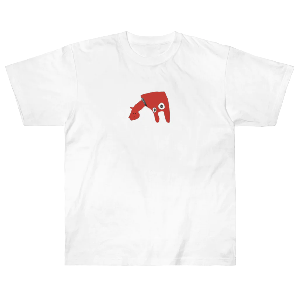 もじゃもじゃの赤いウシ Heavyweight T-Shirt