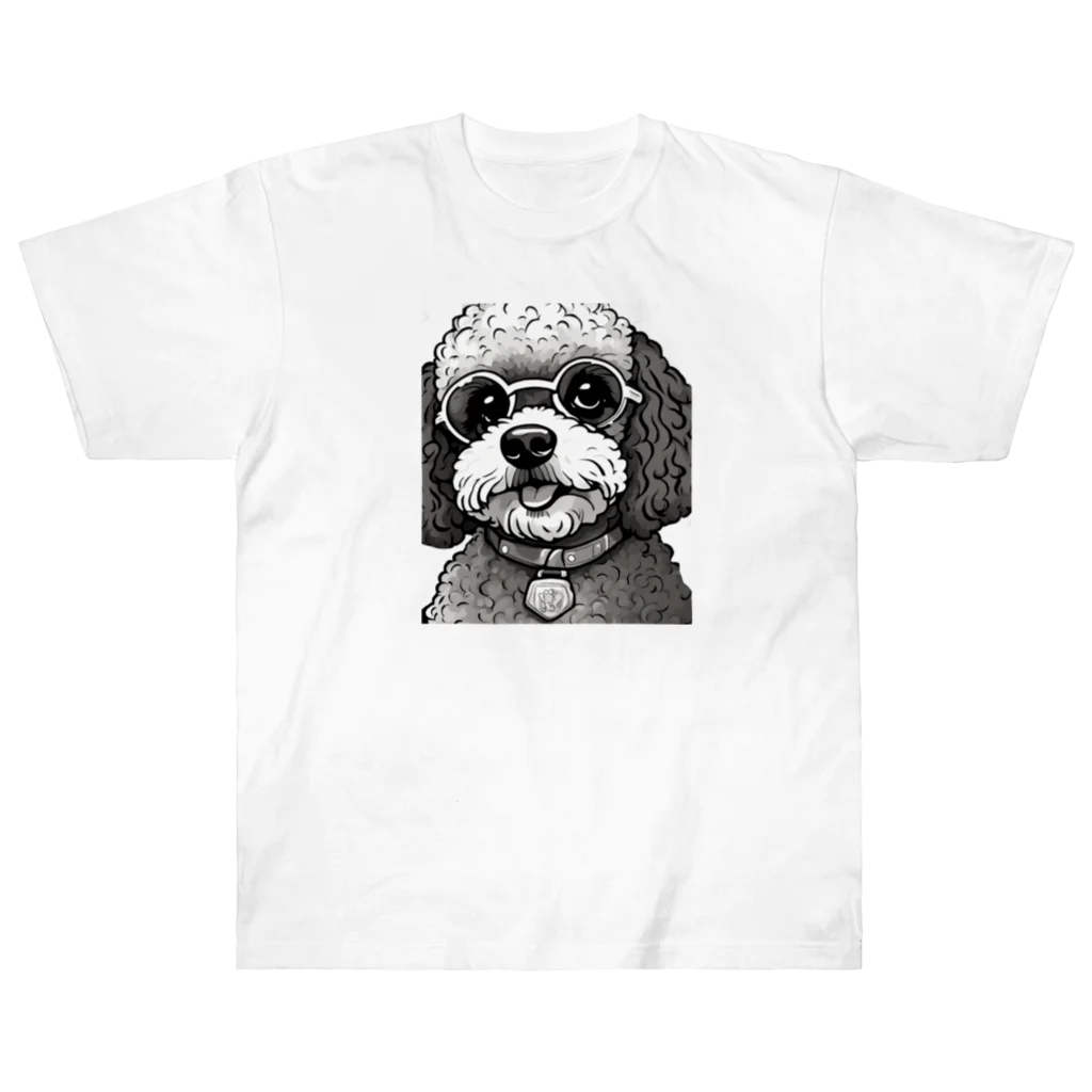 シロクロロ○●のNo.3 おすましララさん Heavyweight T-Shirt