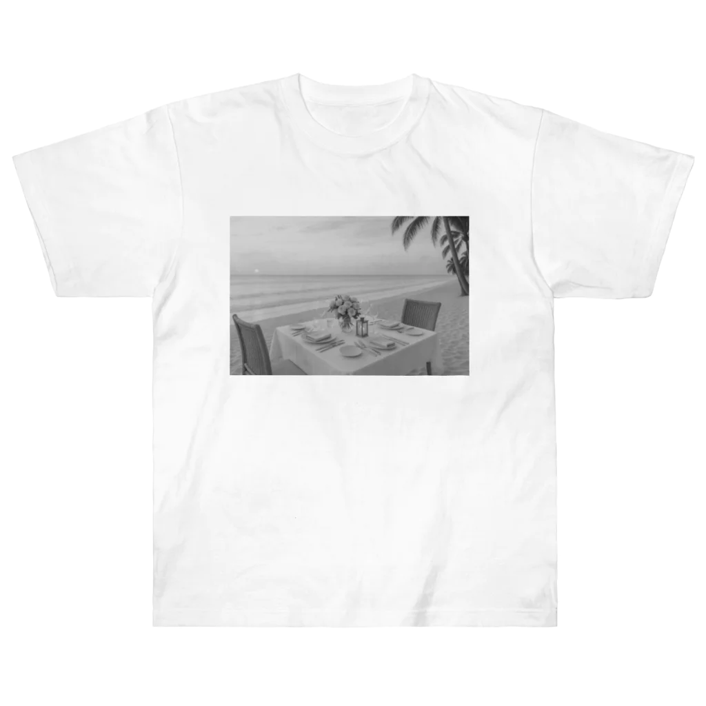 ninja-cJA43xmyECX8の美しい南の島の風景 Heavyweight T-Shirt
