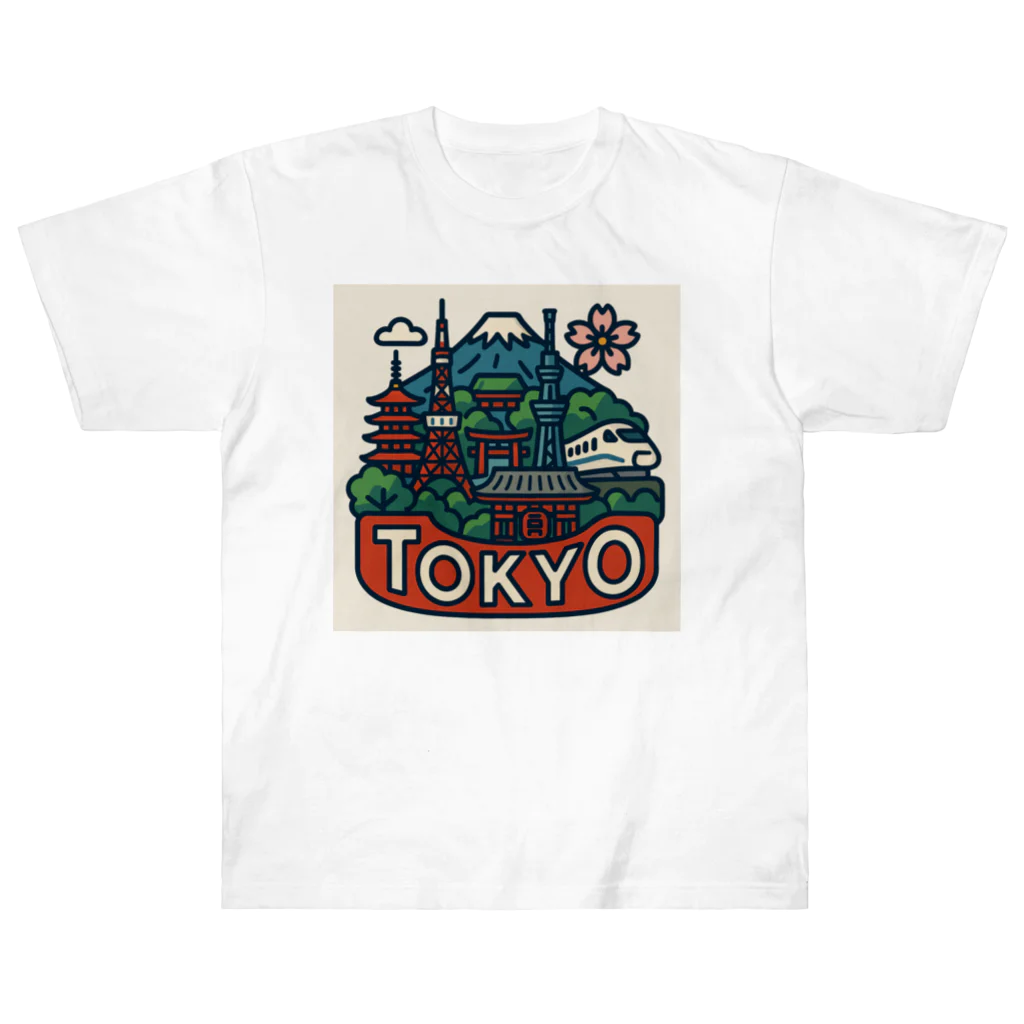 NIPPON POPの旅するTシャツ、東京編 Heavyweight T-Shirt