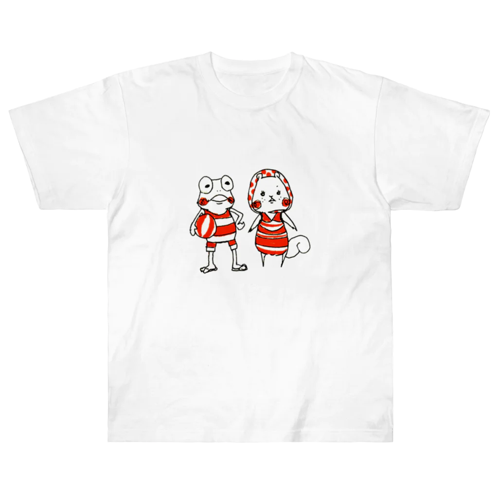 KAEL INK | カエル インクのしましま海水浴 Heavyweight T-Shirt