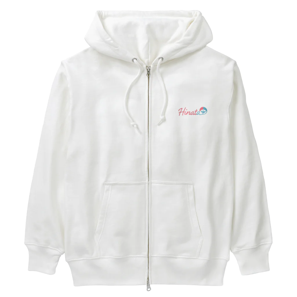 ひなたのHinata 和モダンサインロゴ Heavyweight Zip Hoodie