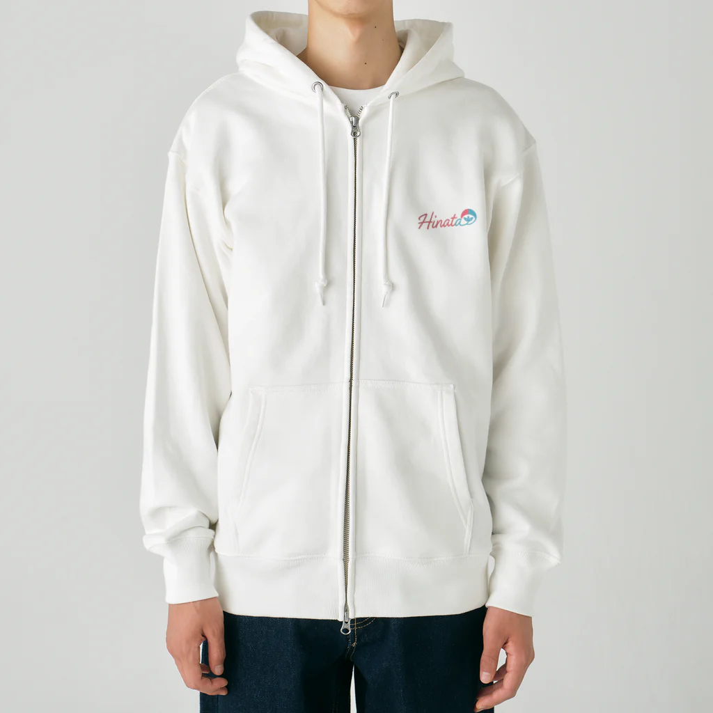 ひなたのHinata 和モダンサインロゴ Heavyweight Zip Hoodie
