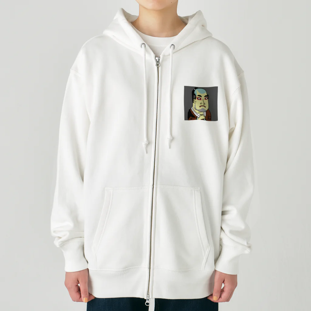 じゃぱにぃずぴぃぽぅの谷村虎蔵の鷲塚八平次 Heavyweight Zip Hoodie
