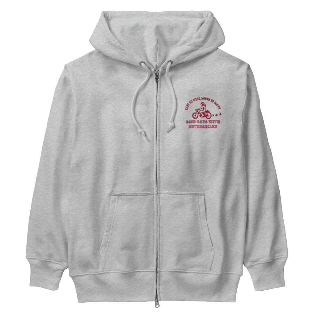 バイク日和(azuki) Heavyweight Zip Hoodie by キッズモード某