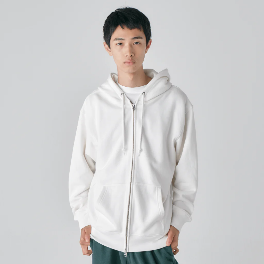 Ａ’ｚｗｏｒｋＳの合わせ二つ髑髏 薄墨（オリジナル家紋シリーズ） Heavyweight Zip Hoodie