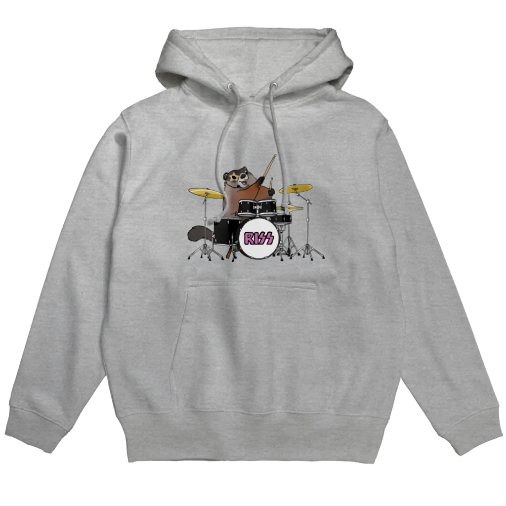 ねずりすSHOPのロックなウッドチャック Hoodie