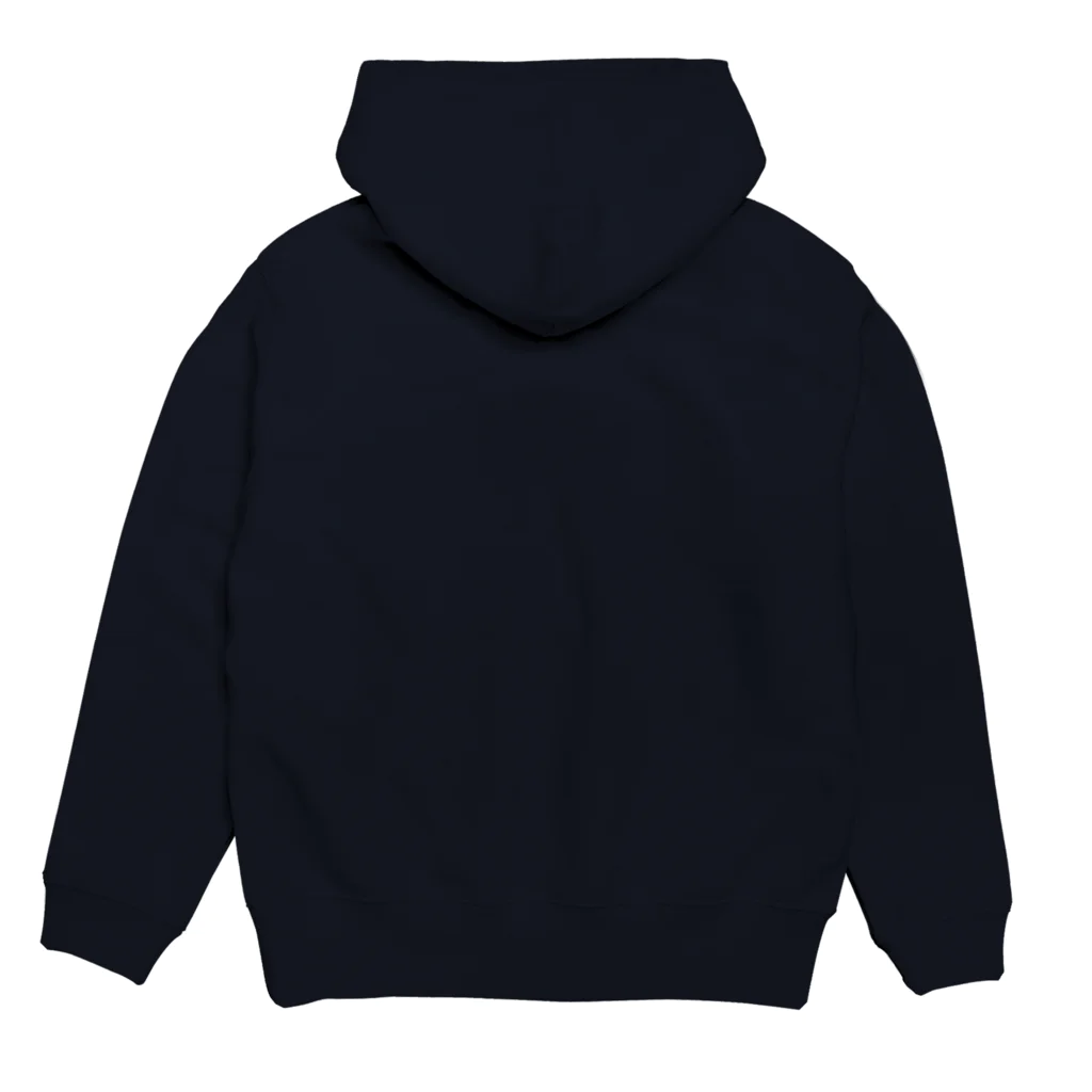 のりものドット絵Tシャツのride!!（ホワイト） Hoodie:back