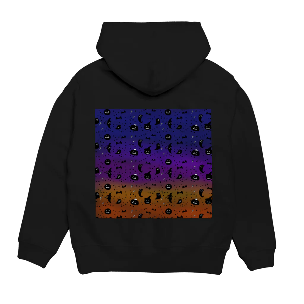 Je te veuxのおばけパレード グラデ空 Hoodie:back