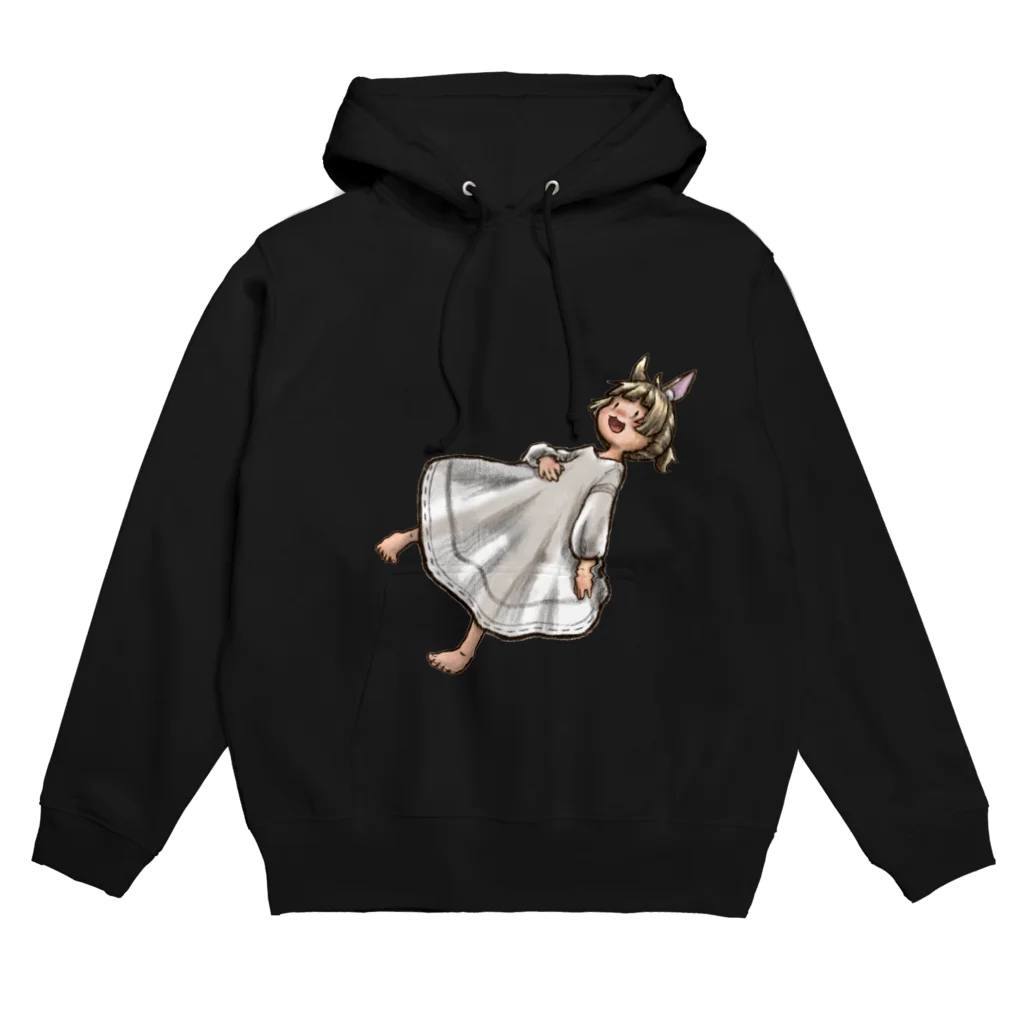 香モン ブランドの【ふわわ】白② Hoodie