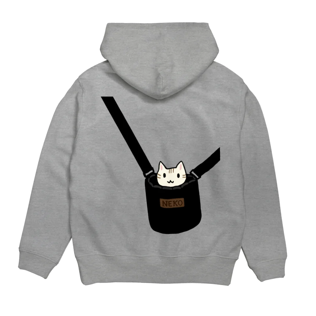 すとろべりーガムFactoryの猫専用バッグ Hoodie:back
