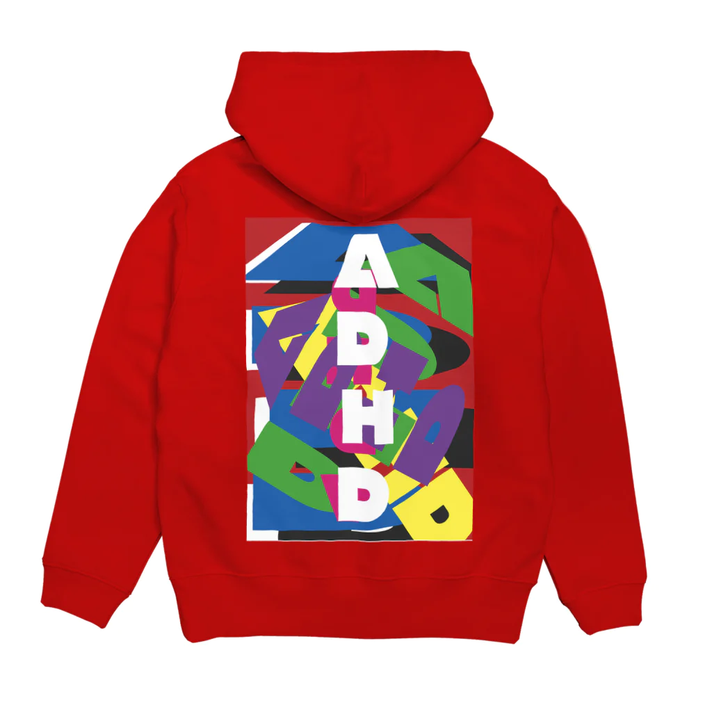 ササキたくまみせのADHDパーカー Hoodie:back
