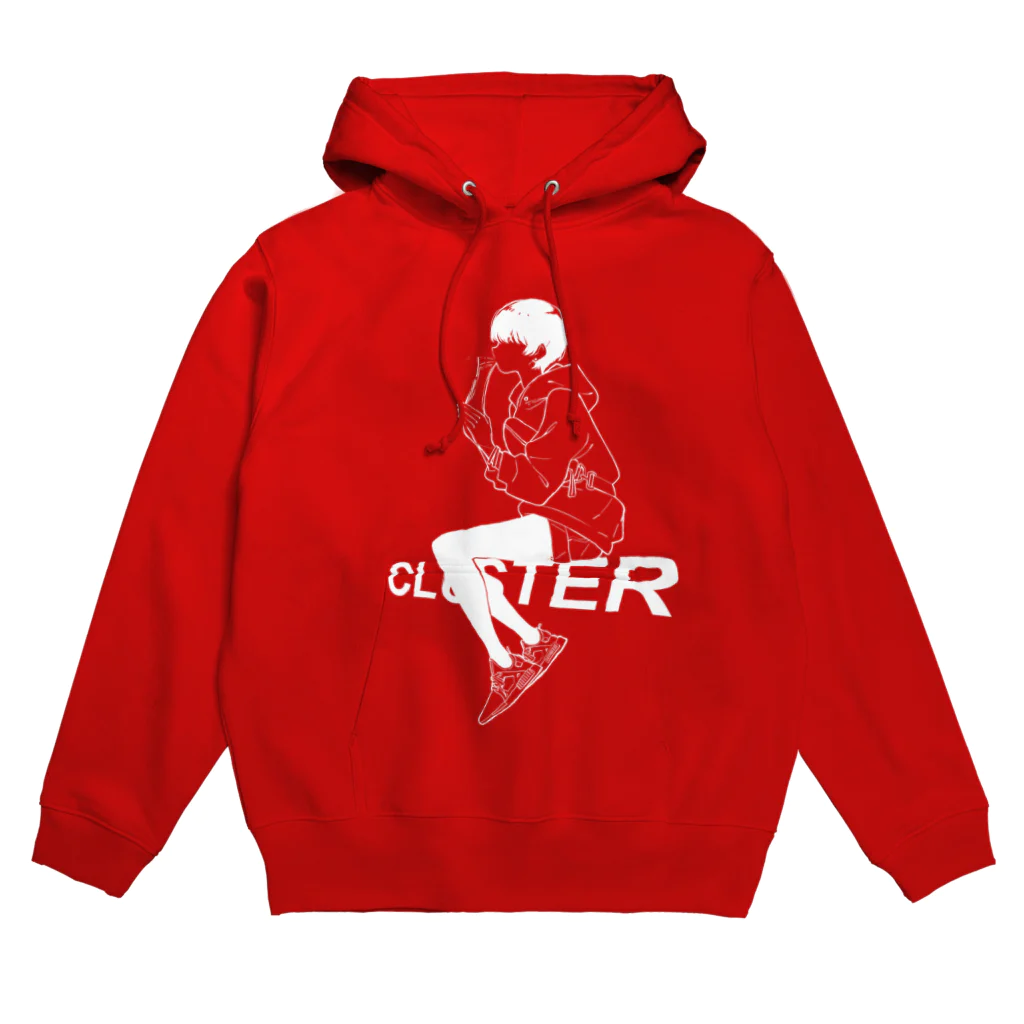 WIR KINDER VOM CLUSTERのCluster × 塀 8th anniversary hoodie Hoodie