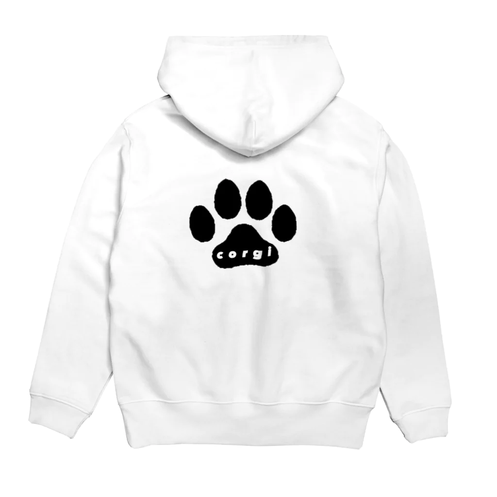  コーギー　REO.REO★のおしりコーギー Hoodie:back