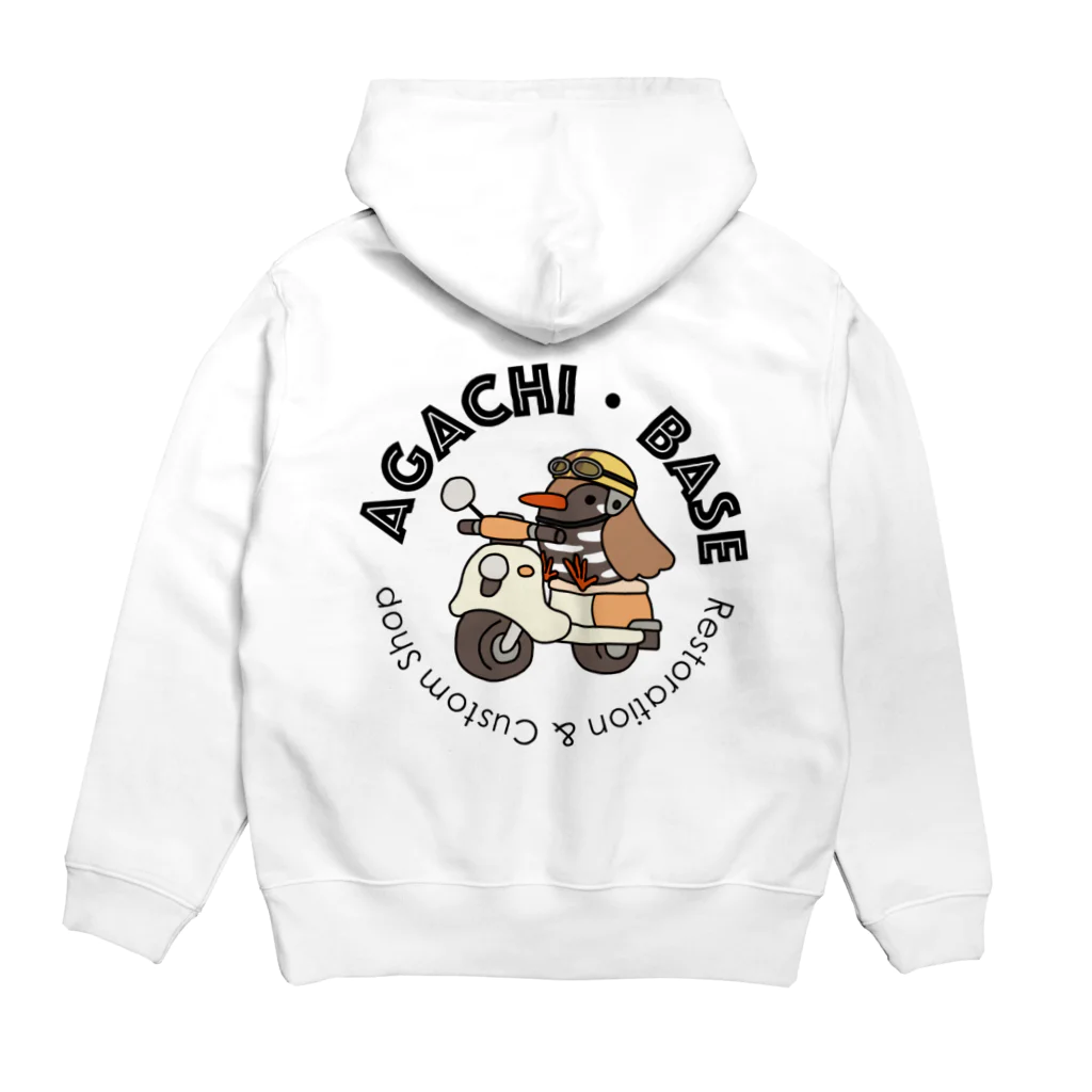 はばたきの旧車レトロな原付たち Hoodie:back
