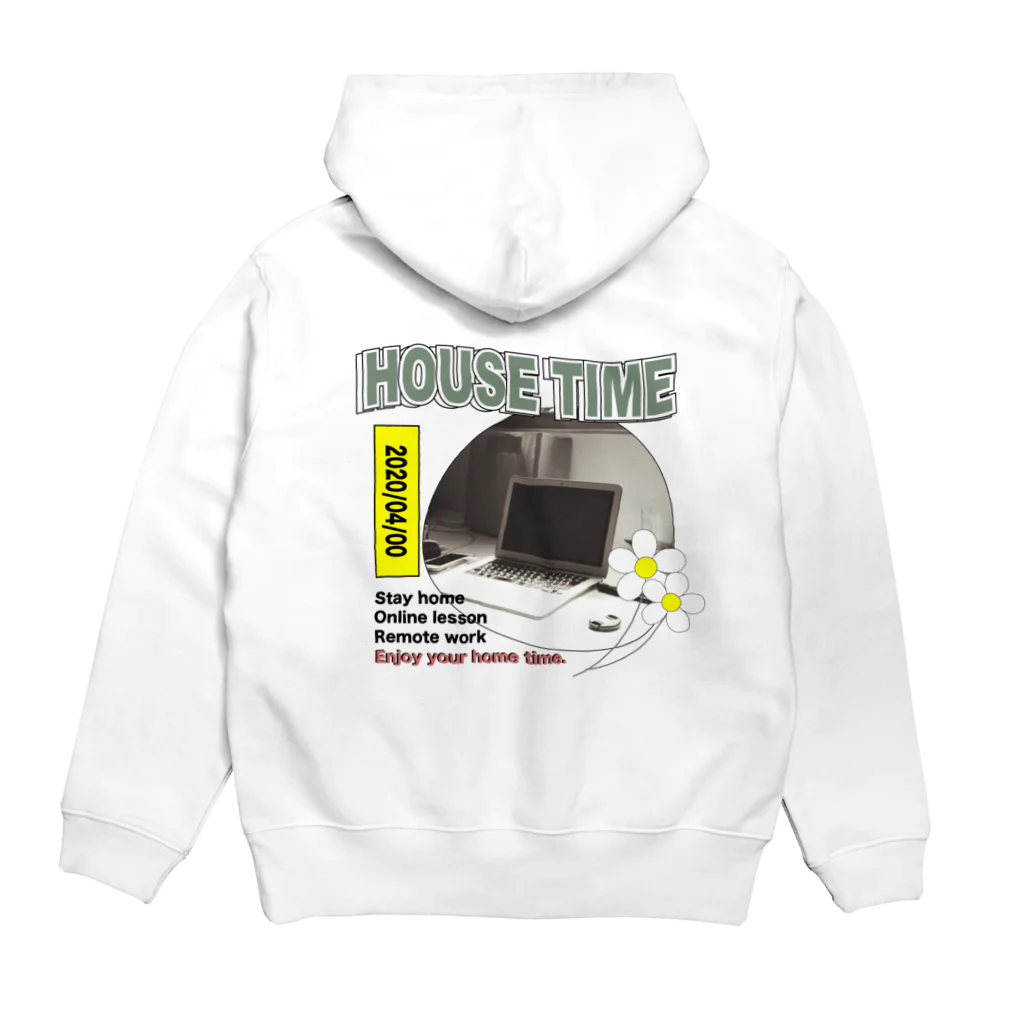 He nor Sheのおうち時間 Hoodie:back