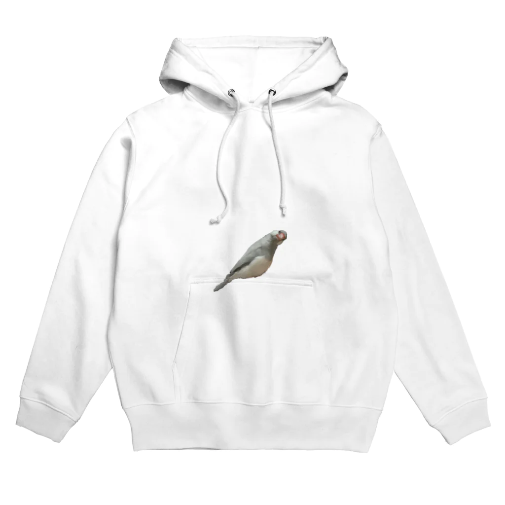 smartGIFT(ささやかな贈り物)の？シルバー文鳥 Hoodie