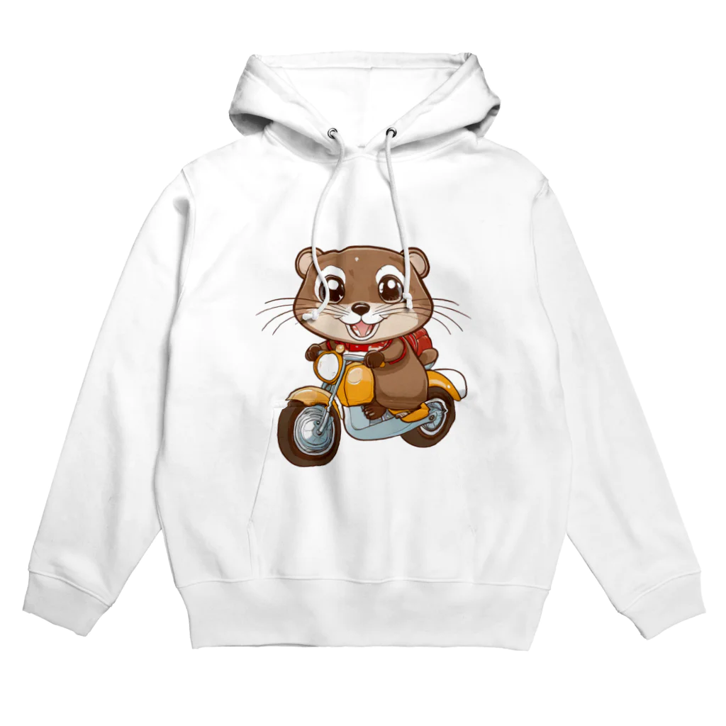 いろは物語のコツメカワウソがツーリング Hoodie