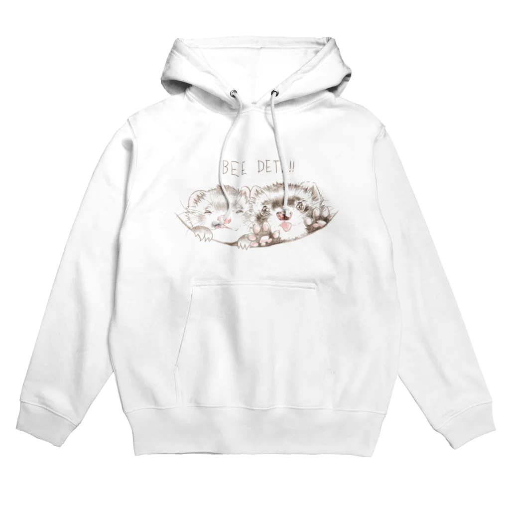 いちごだわし🐹のチャリティグッズ＊りんちゃんこゆきちゃん Hoodie
