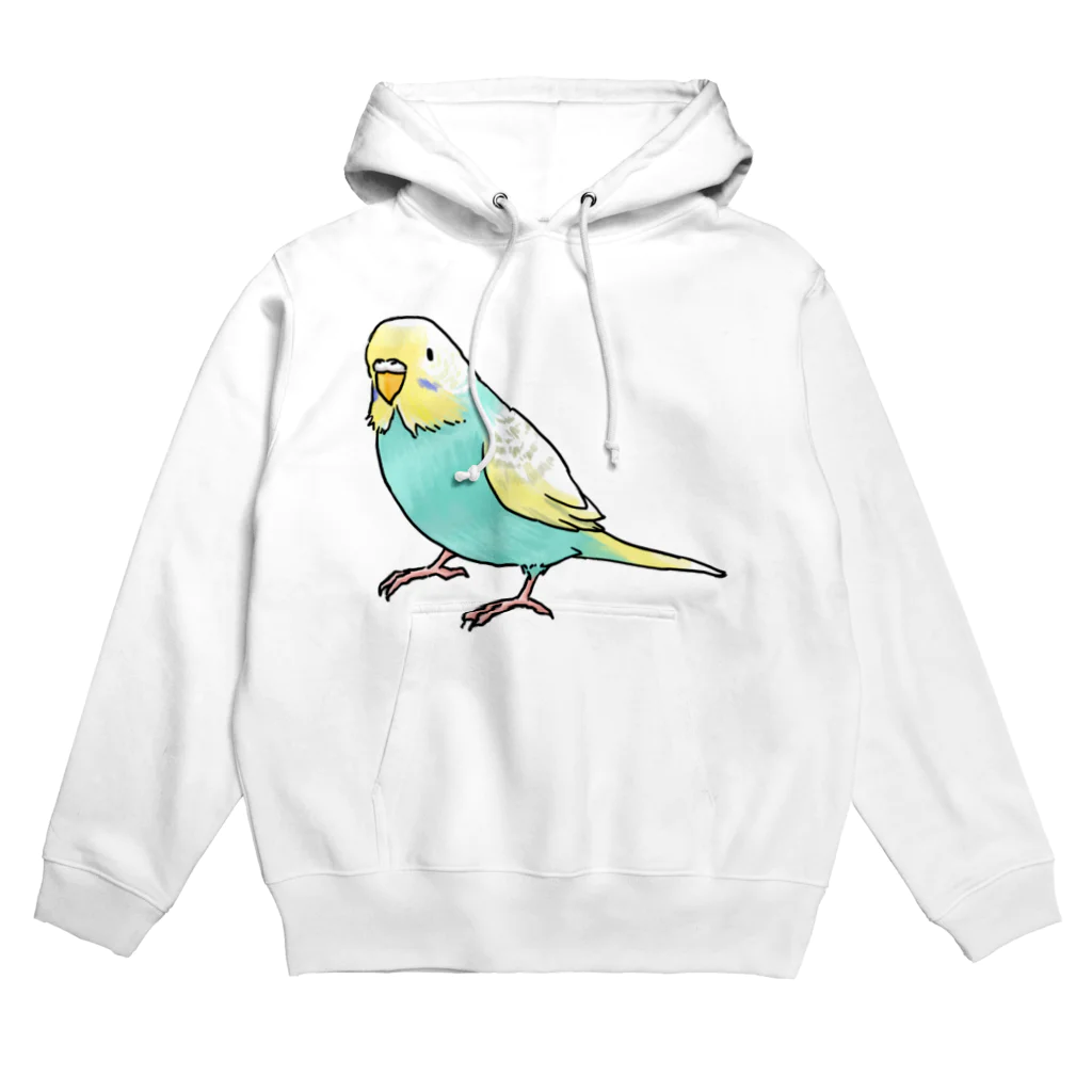 まめるりはことりのごきげんセキセイインコ【まめるりはことり】 Hoodie