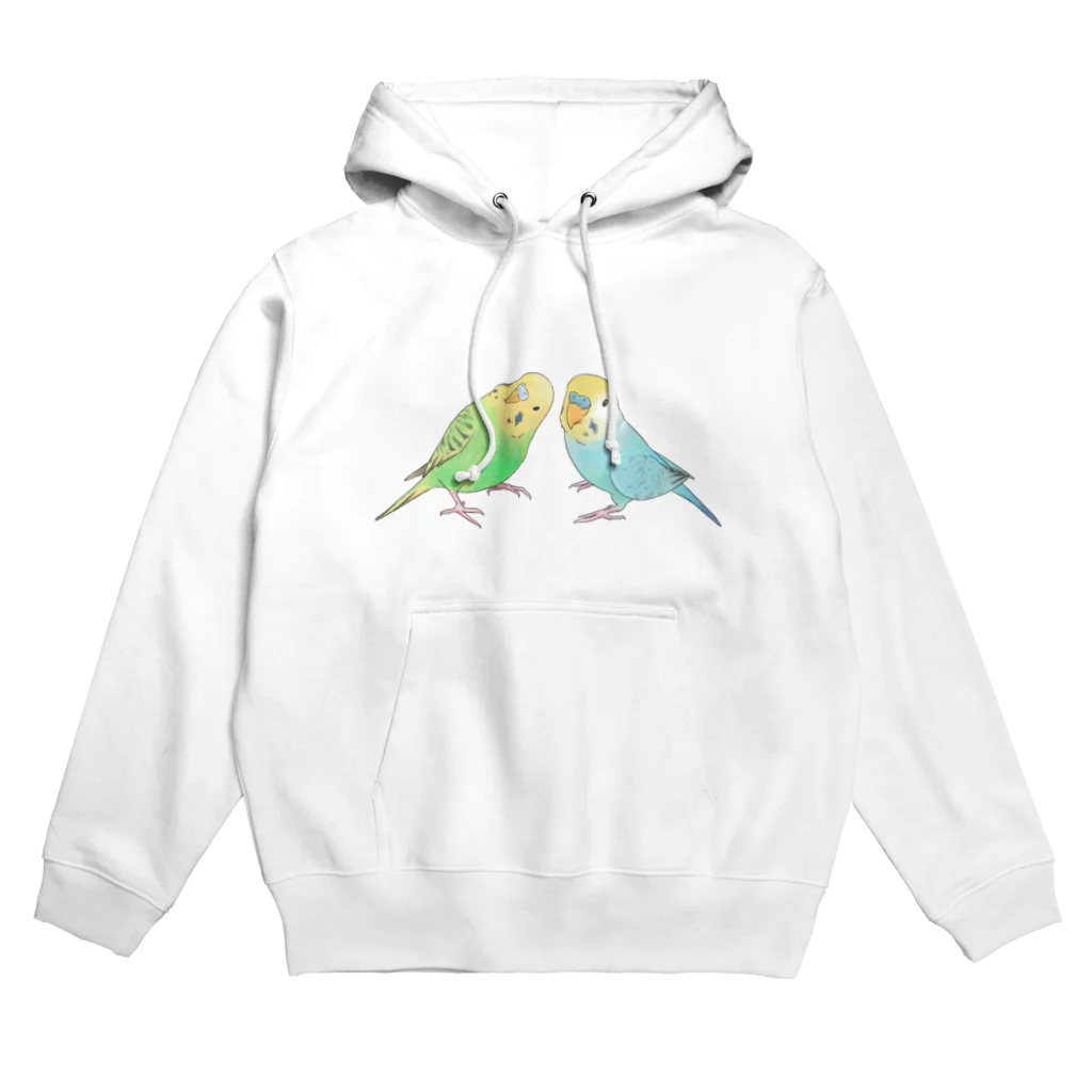 まめるりはことりのセキセイインコ　ちょこんとせきせいんこーず【まめるりはことり】 Hoodie