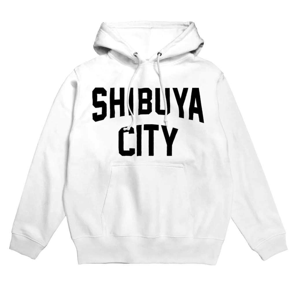 JIMOTOE Wear Local Japanの渋谷区 SHIBUYA WARD ロゴブラック Hoodie