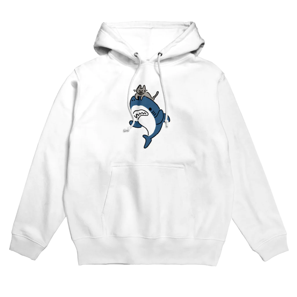 サメ わりとおもいのネコをかぶるサメ Hoodie