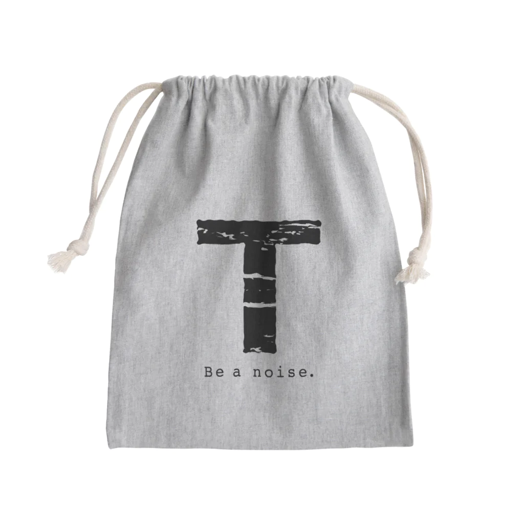 noisie_jpの【T】イニシャル × Be a noise. Mini Drawstring Bag