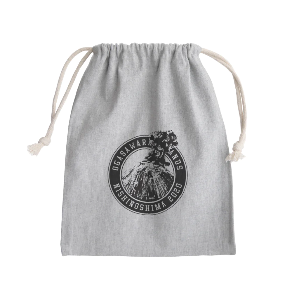 Dr-Eishuの西之島巾着 Mini Drawstring Bag