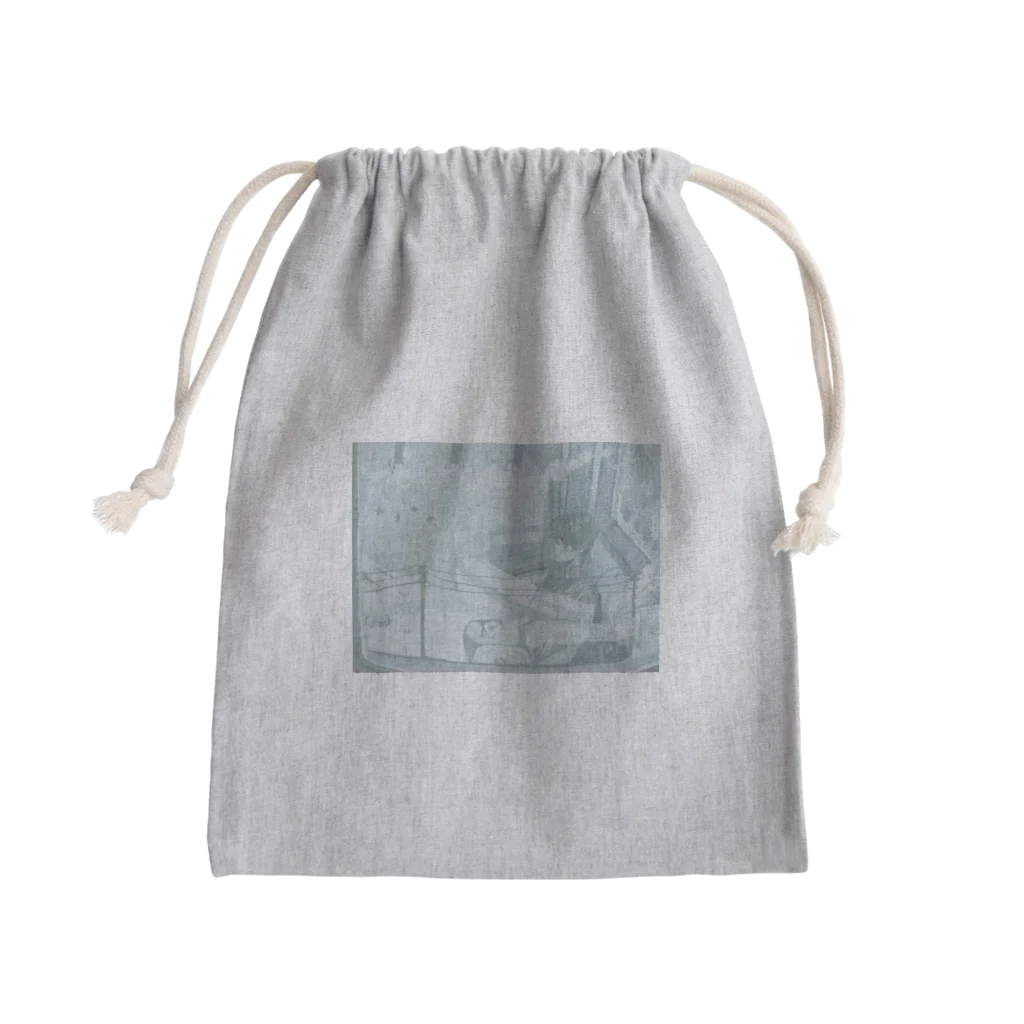 ミネの寒空 Mini Drawstring Bag