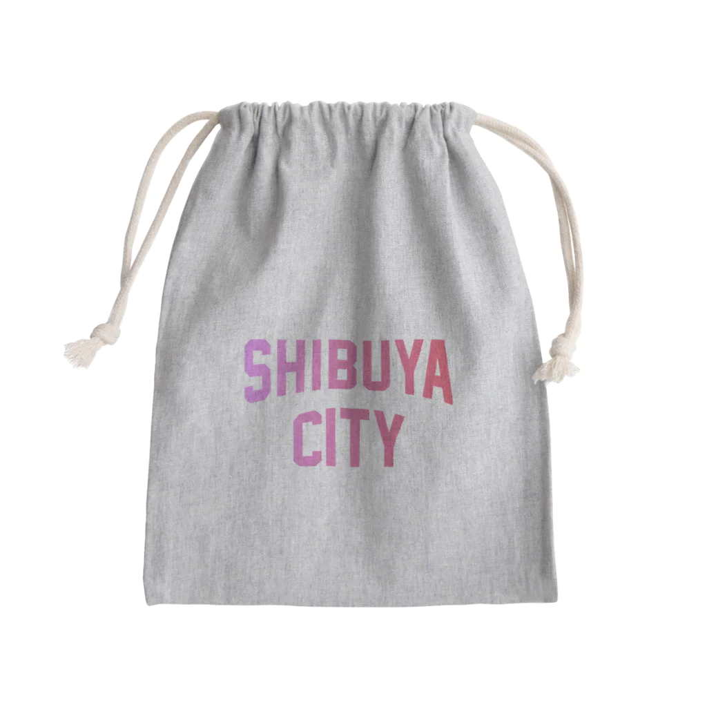 JIMOTOE Wear Local Japanの渋谷区 SHIBUYA WARD ロゴピンク Mini Drawstring Bag