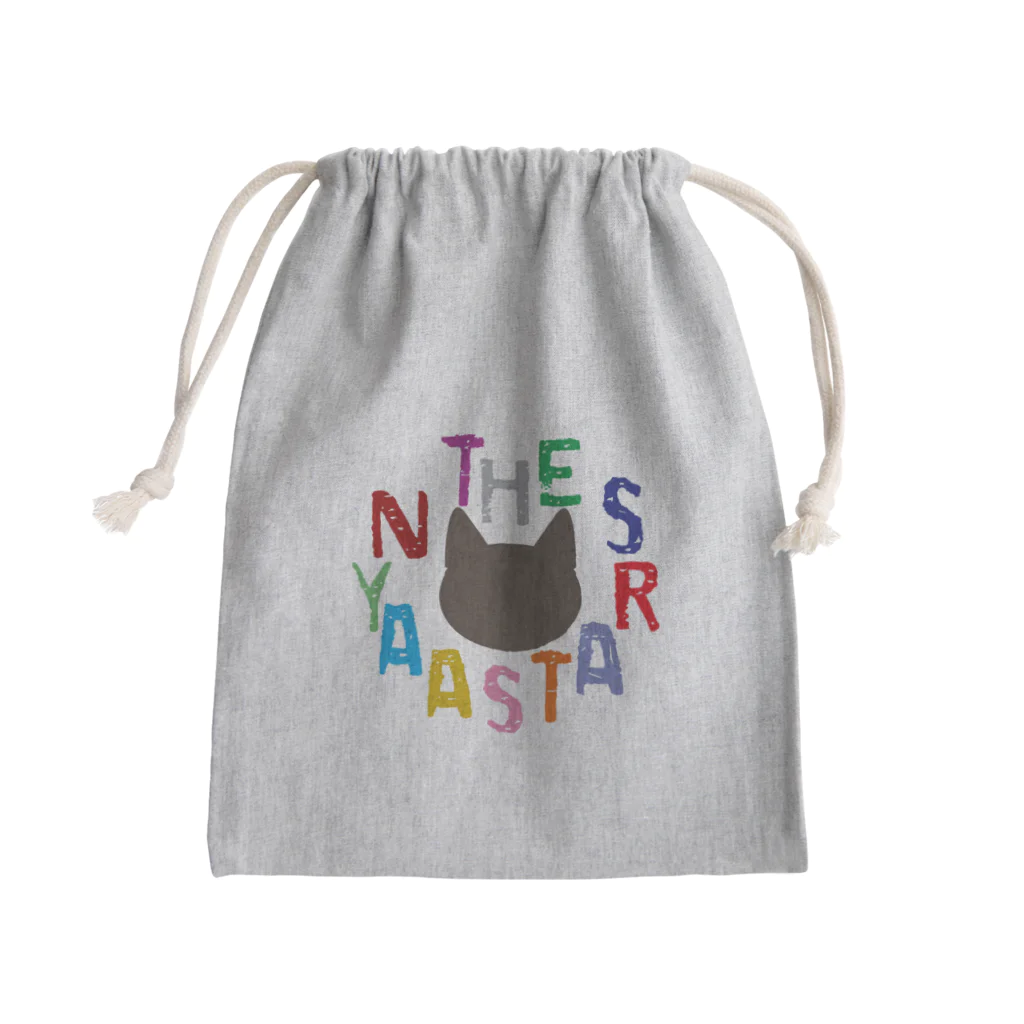 YOSSEY_GOODSのニャアスターズきんちゃく Mini Drawstring Bag
