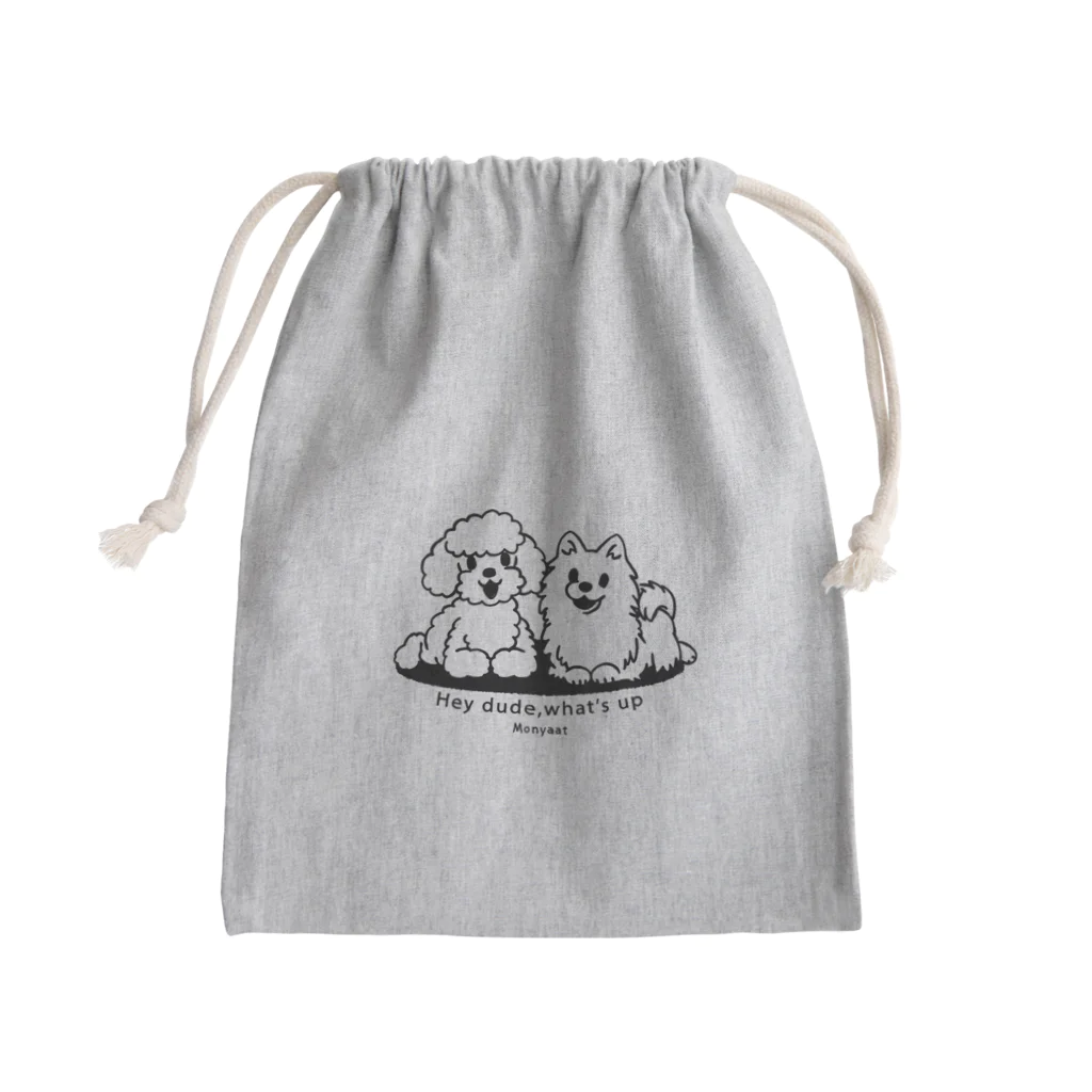 イラスト MONYAAT のToypoo ＆Pome A Mini Drawstring Bag
