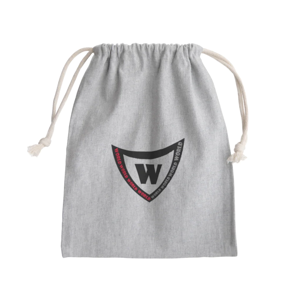pastelia　shopのグレーレッドワールドZ Mini Drawstring Bag