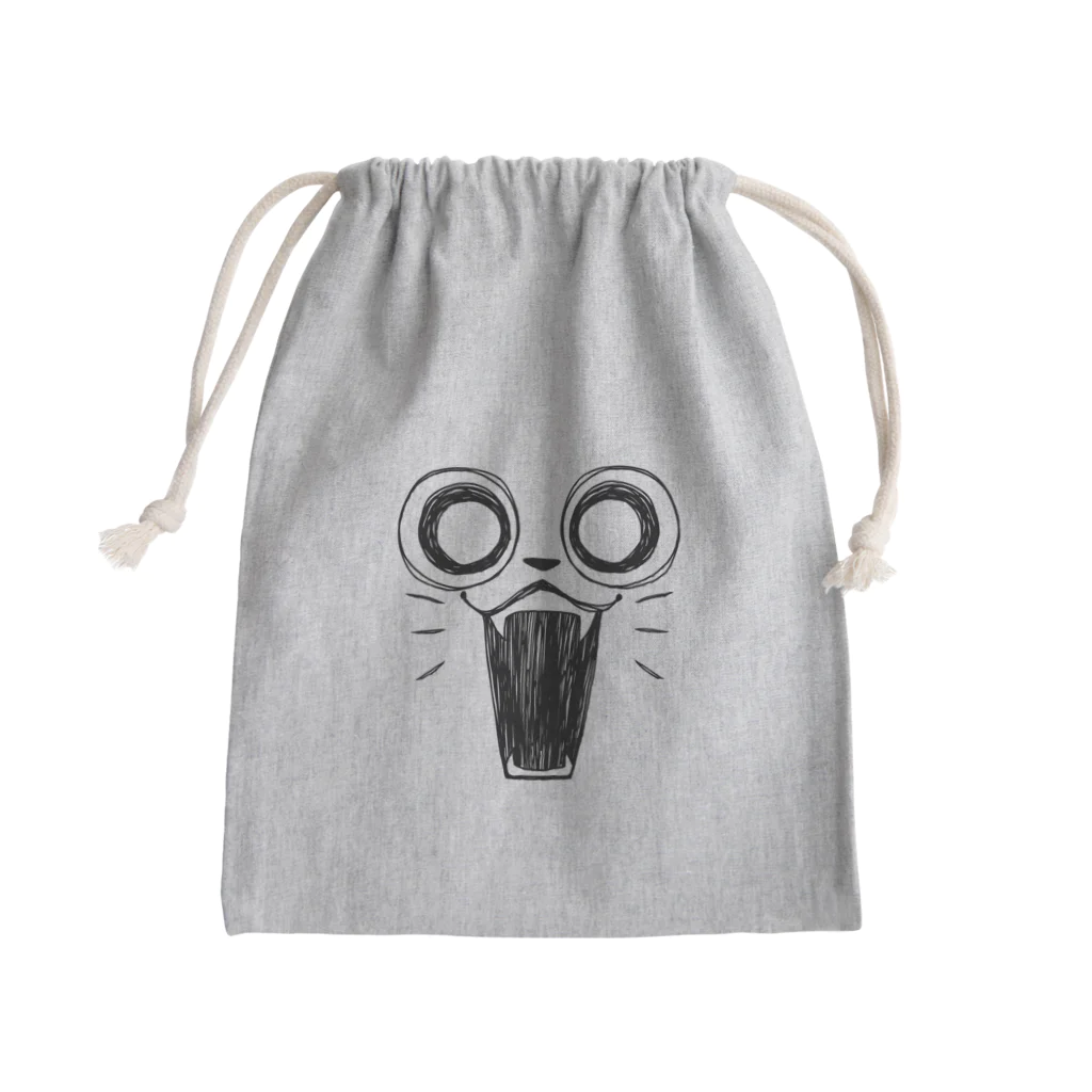 ねむ吉屋のどアップ猫ちゃん Mini Drawstring Bag