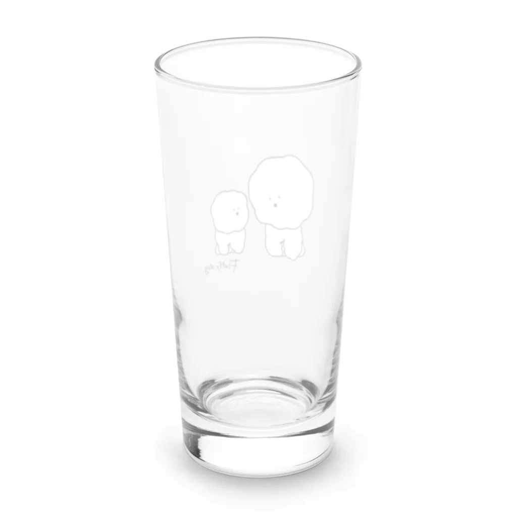 fluffy.dogのもふもふ Long Sized Water Glass :back