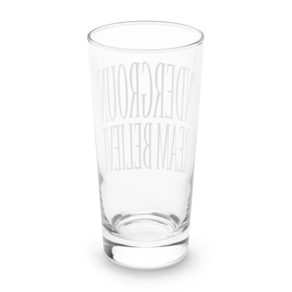 BLACK SHEEP ORIGIN SUZURI SHOPのUNDERGROUD DREAM BELIEVER Long Sized Water Glass :back