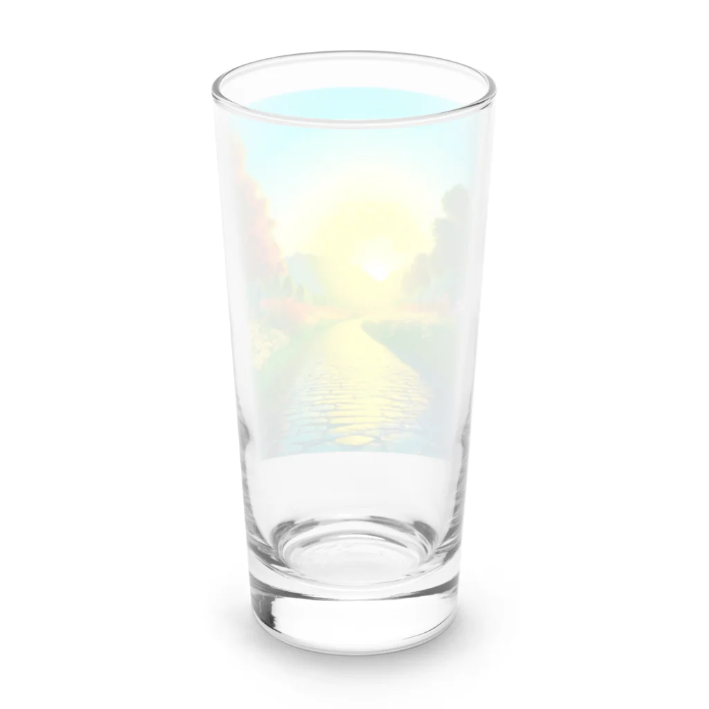 million-mindの雨に濡れた石畳 Long Sized Water Glass :back