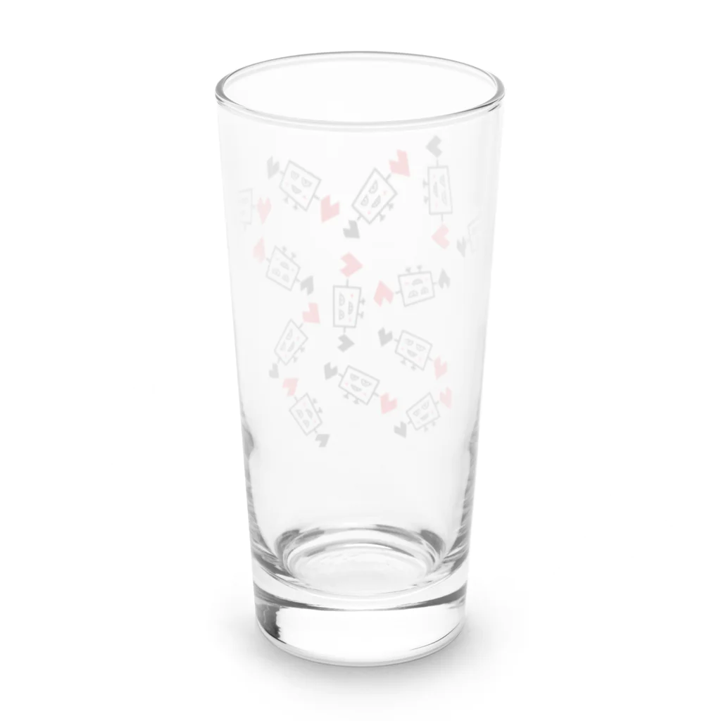 かまたクリーニング SUZURI支店の鳥になれなかったTV：画伯オリジナル Long Sized Water Glass :back