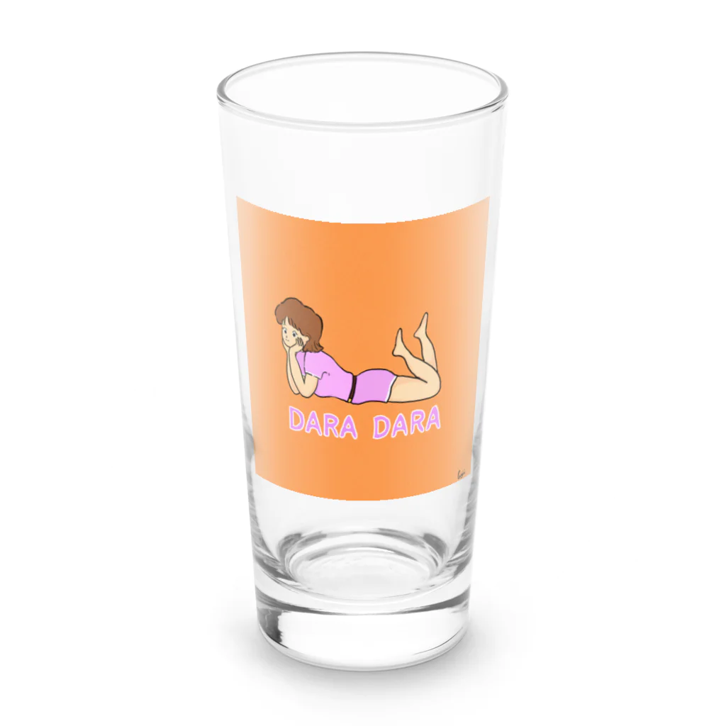 フジスケッチ | fuji sketchのダラダラ Long Sized Water Glass :front