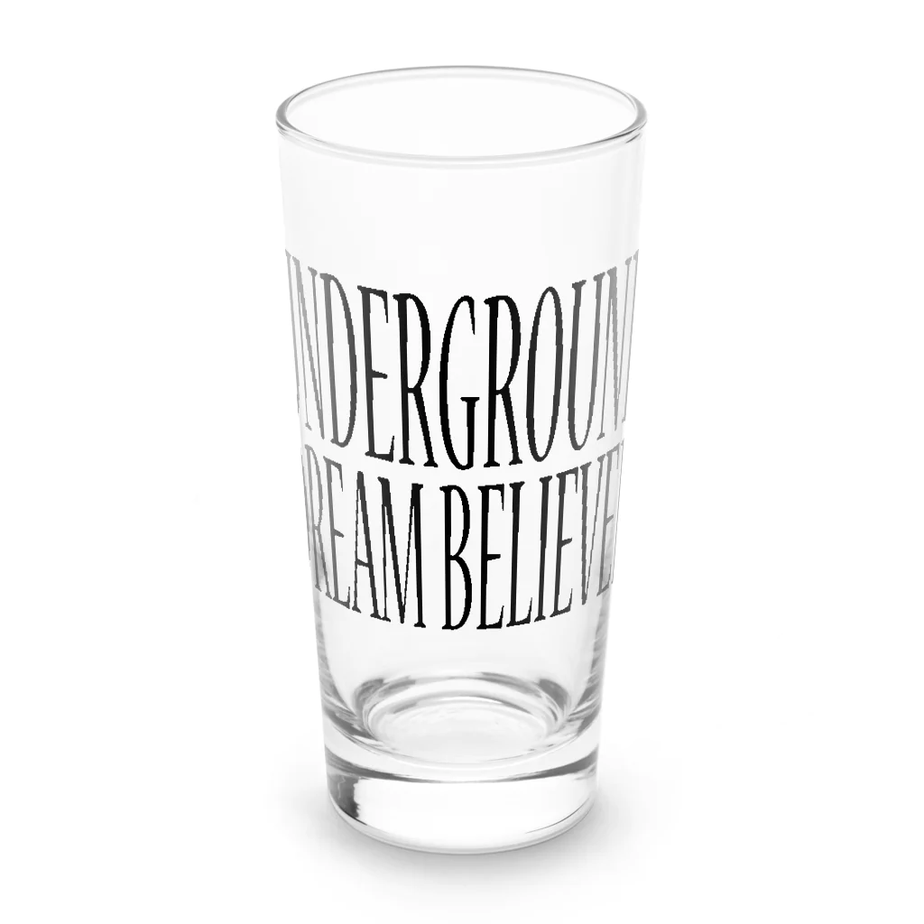BLACK SHEEP ORIGIN SUZURI SHOPのUNDERGROUD DREAM BELIEVER Long Sized Water Glass :front