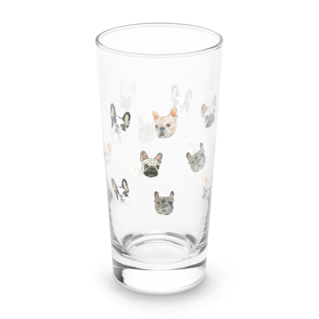 noe_to_meg (ノエとめぐ)のブヒがいっぱい Long Sized Water Glass :front