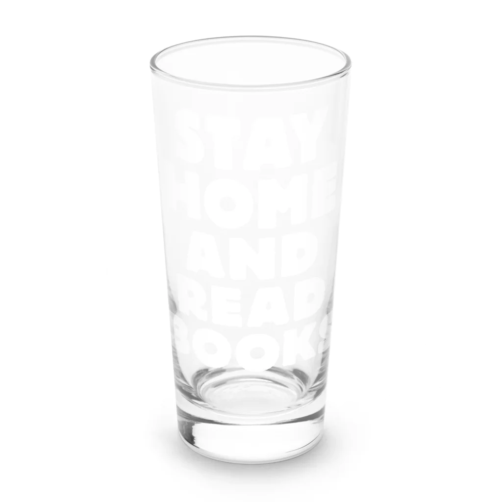 SAIWAI DESIGN STOREのSTAY HOME AND READ BOOKS（WHITE） Long Sized Water Glass :front