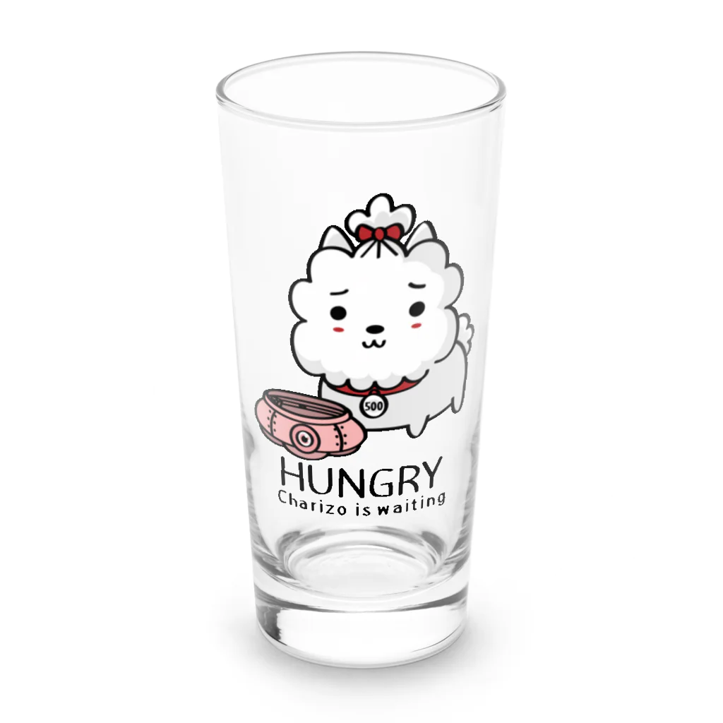 イラスト MONYAAT のCT03　ハングリー♪チャリゾー Long Sized Water Glass :front