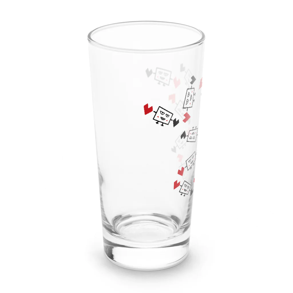 かまたクリーニング SUZURI支店の鳥になれなかったTV：画伯オリジナル Long Sized Water Glass :left