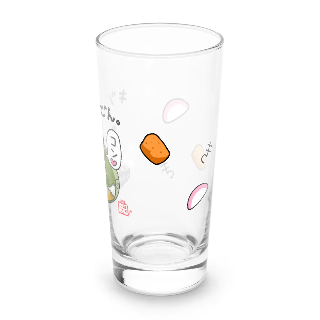旅猫王子れぉにゃん👑😼公式(©️レイラゆーし。©️ Layla-246yuusi.)のキツネうどん☆れぉにゃん Long Sized Water Glass :right