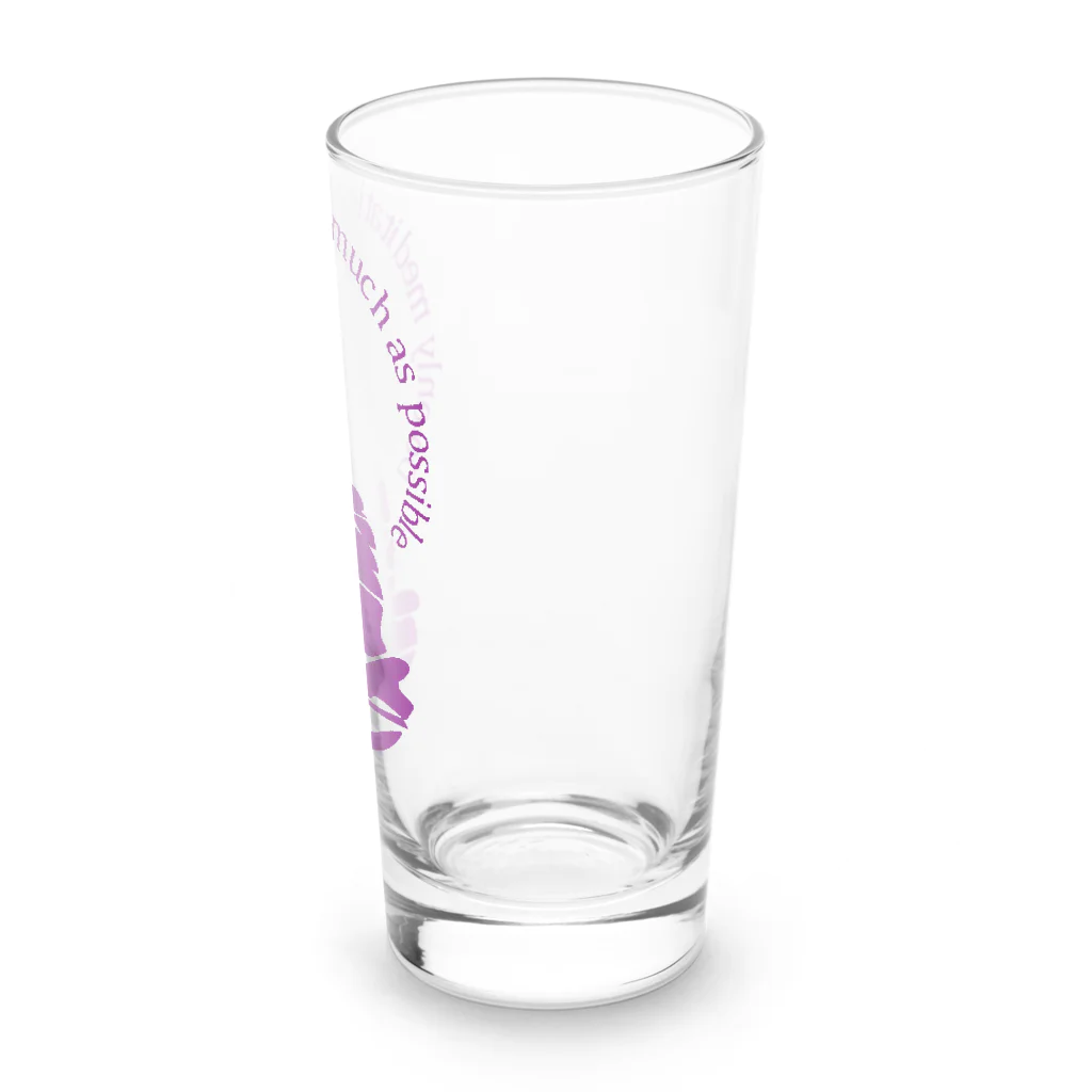『Nothing Is Real』-- IN SUZURIの只管打坐h.t.　紫 Long Sized Water Glass :right