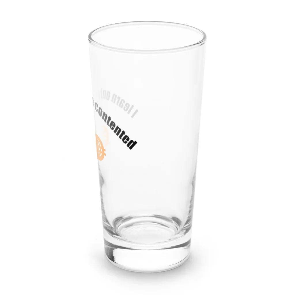 『Nothing Is Real』-- IN SUZURIの吾唯足知h.t.ショルダーアーチ橙・黒英語 Long Sized Water Glass :right